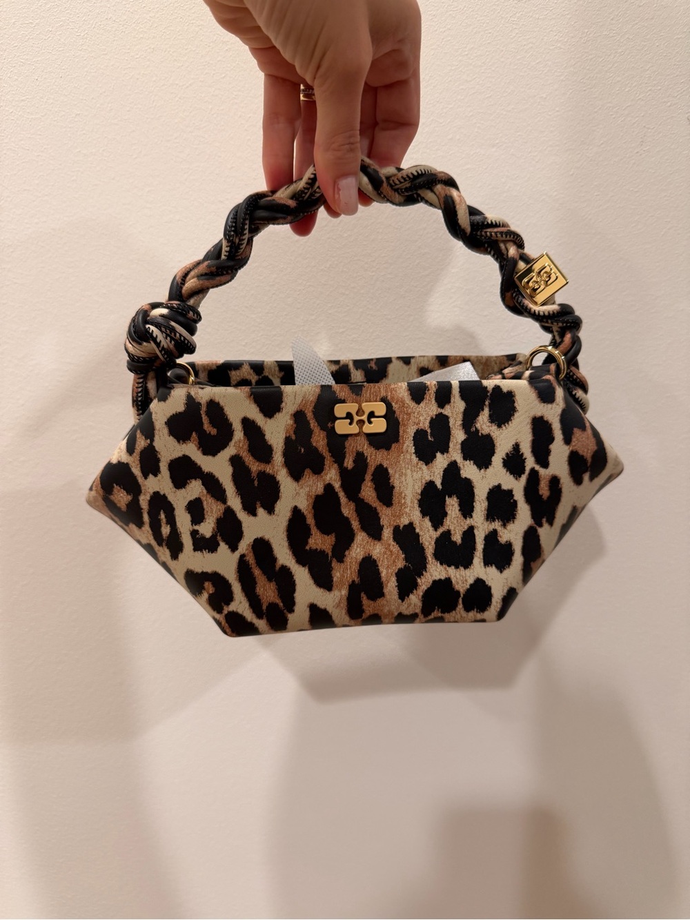 Ganni Mini Bou Bag in Leopard - Picture 2 of 6